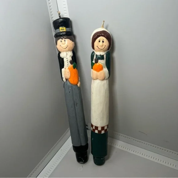 Midwest Eddie Walker Pilgrim Candle Sticks New In Box- Holiday Decor - Picture 4 of 6